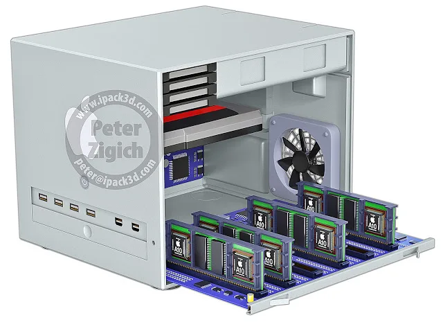 MacPro Workstation with 6 Daughterboard Card Slots Total of 12 CPUs (48 Cores) + 96 GB RAM
