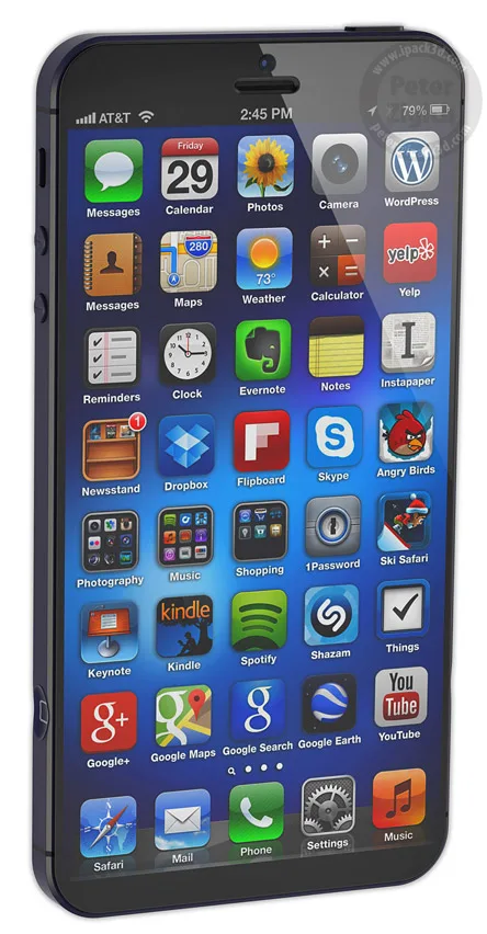 iPhone 6 XL - larger screen, perfect for one handed use H x W x D - 137mm x 70mm x 7.6mm