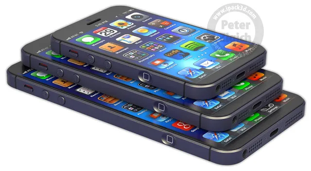 Side view, size comparison, iPhone 6 Mini, iPhone 6 & iPhone 6 XL 