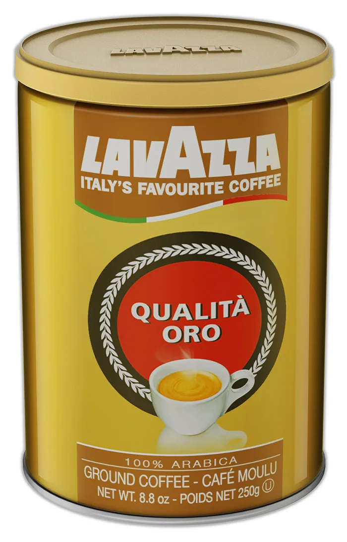 Lavazza - photorealistic products rendering 3d - metal cans, 1 kg bags point-of-purchase visual 3d display. Ideas and concepts. Peter Zigich, Toronto. 3d