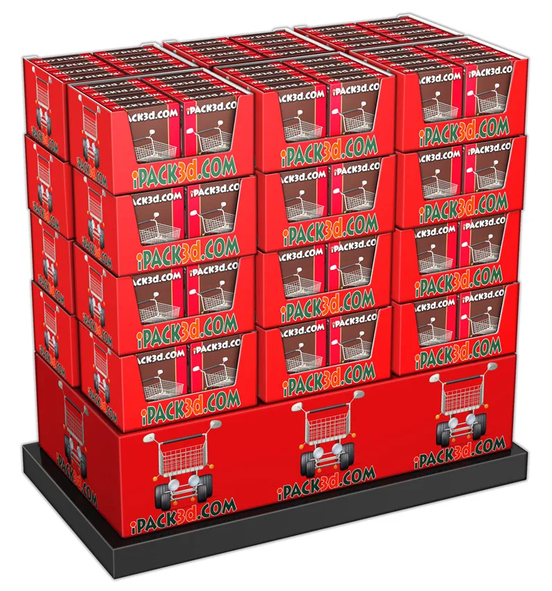 POP Displays & Merchandising Peter Zigich, Toronto, ON, Canada, creating 3D concepts, photorealistic renderings packaging, POP, display, pallet