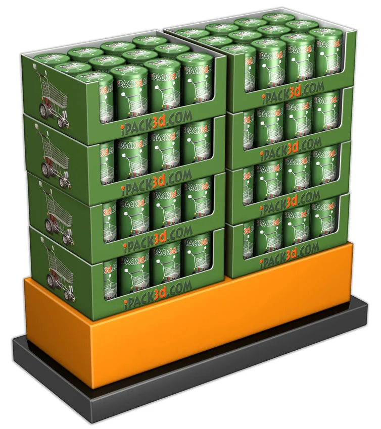 POP Displays & Merchandising Peter Zigich, Toronto, ON, Canada, creating 3D concepts, photorealistic renderings packaging, POP, display, pallet