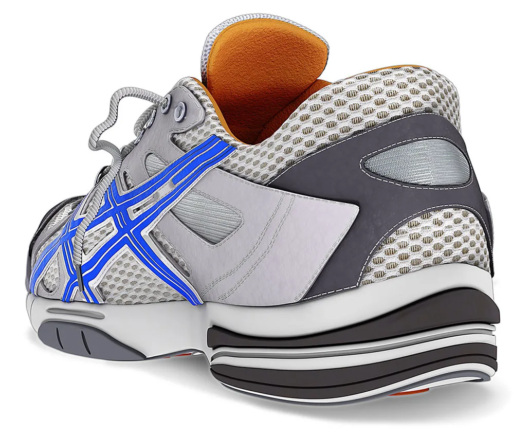 Hiking shoes 3D - creating photo realistic model of hiking shoes. HDR lights, render passes, Peter Zigich, Toronto.