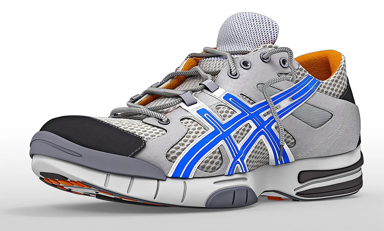Hiking shoes 3D - creating photo realistic model of hiking shoes. HDR lights, render passes, Peter Zigich, Toronto.