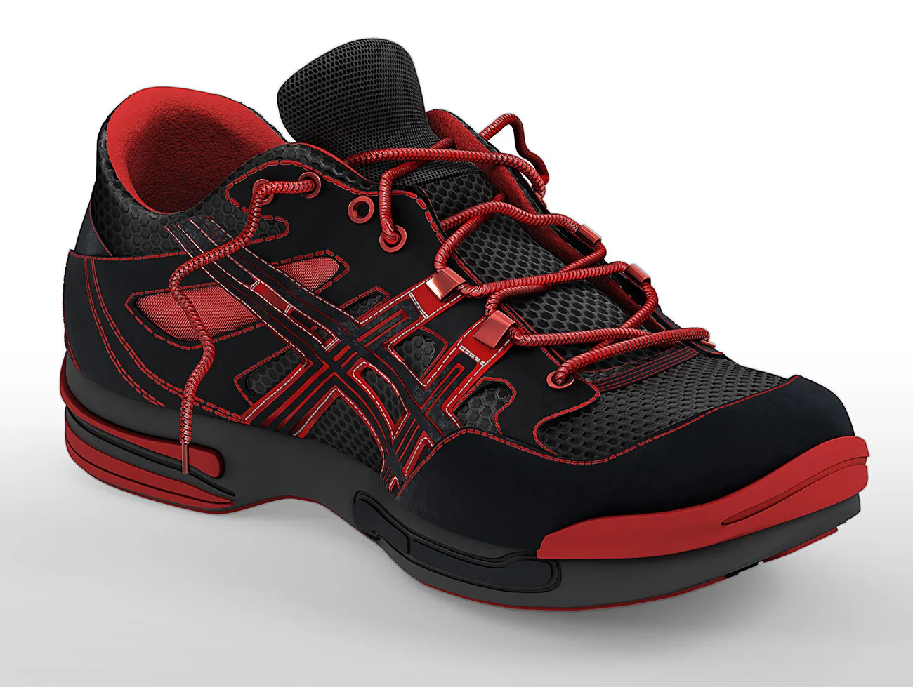 Hiking shoes 3D - creating photo realistic model of hiking shoes. HDR lights, render passes, Peter Zigich, Toronto.