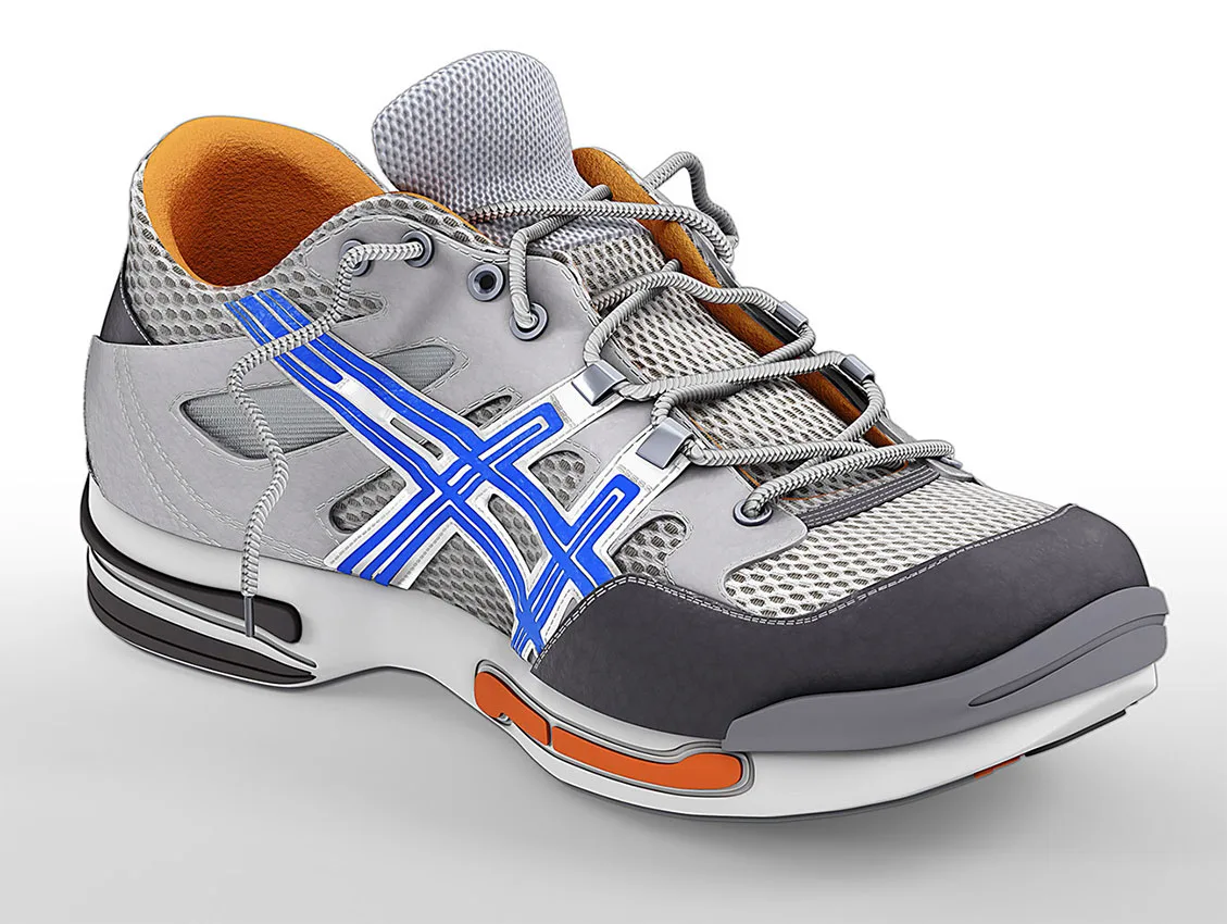 Hiking shoes 3D - creating photo realistic model of hiking shoes. HDR lights, render passes, Peter Zigich, Toronto.