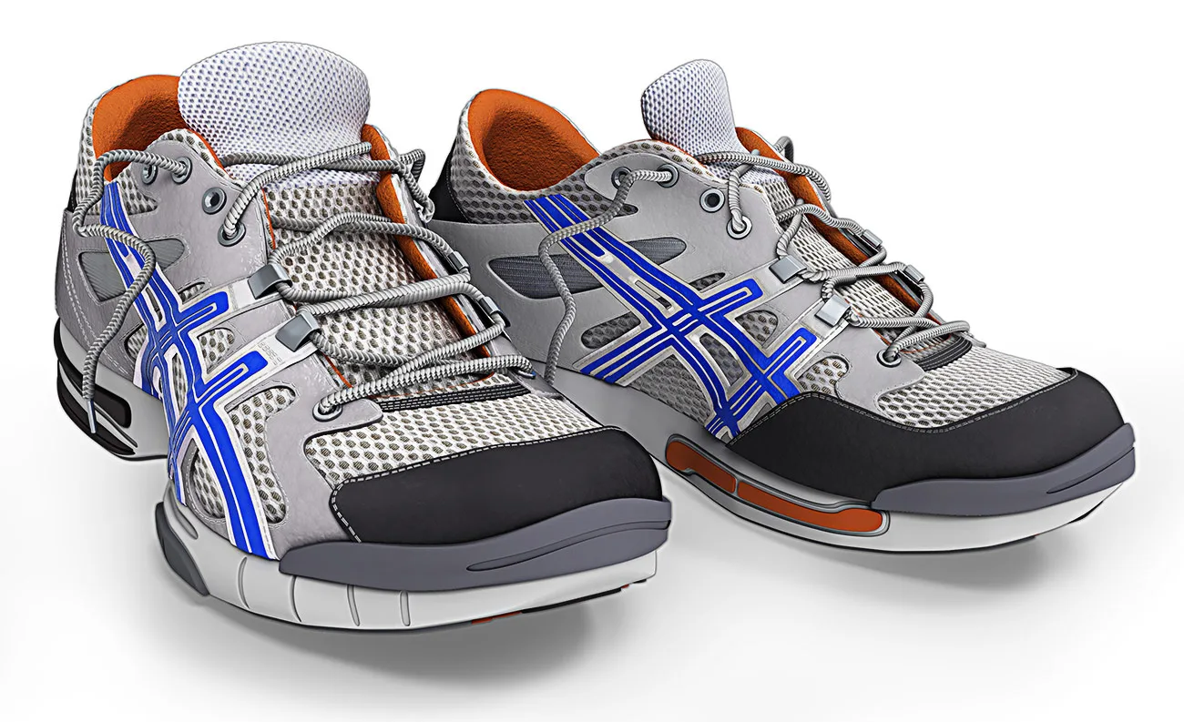 Hiking shoes 3D - creating photo realistic model of hiking shoes. HDR lights, render passes, Peter Zigich, Toronto.